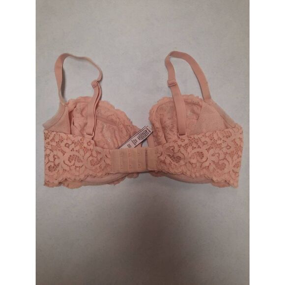 Victoria's Secret size 32DD Body by Victoria Lined Demi Bra Pink Lace - Picture 2 of 3